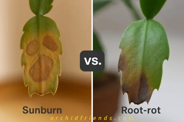 Christmas cactus leaves turning brown