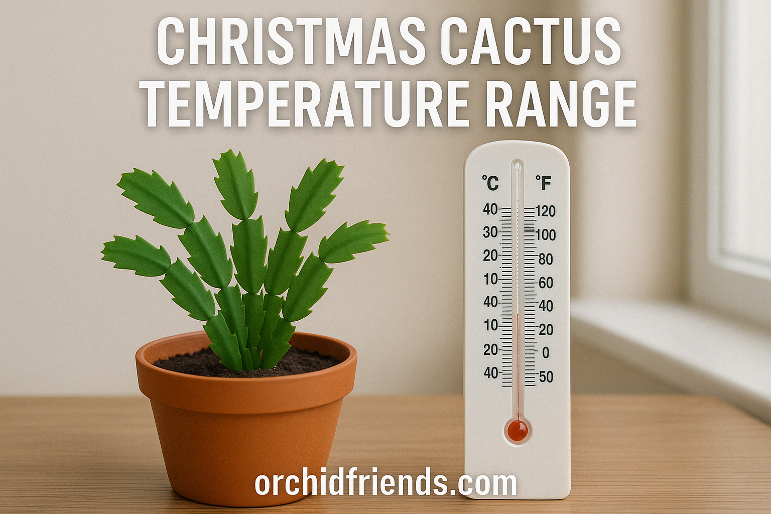 Christmas cactus temperature range