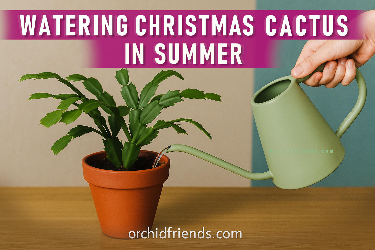 How to Water Your Christmas Cactus in the Summer