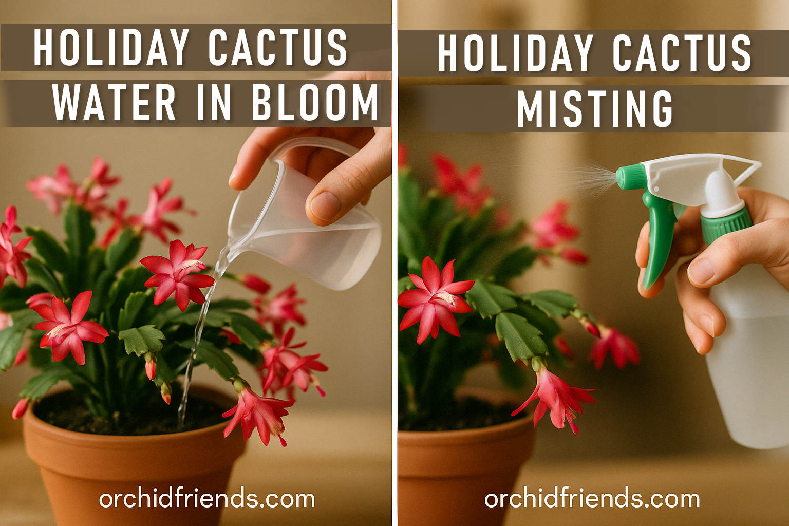 Water Christmas Cactus When Blooming